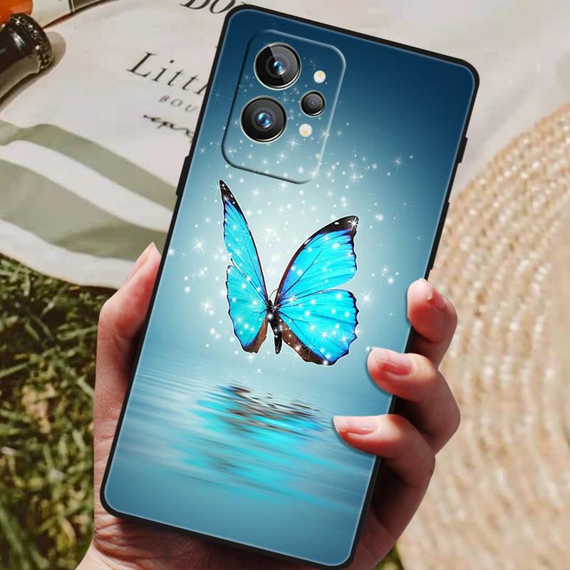 Чехол для Realme GT2 Pro 5G ТПУ Черный Бампер Силиконовый Защитный Funda для Realme GT 2 Pro Чехол для Телефона GT2 Pro 2PRO 2022 Capas