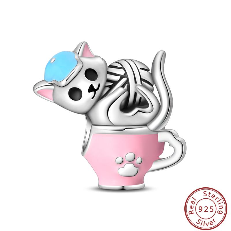 Милая серия «Кошка и собака» Медные шармы «Луна», «Бабочка», «Отпечаток лапы» 3 мм Сделай сам Изготовление изящных ювелирных изделий Подарки