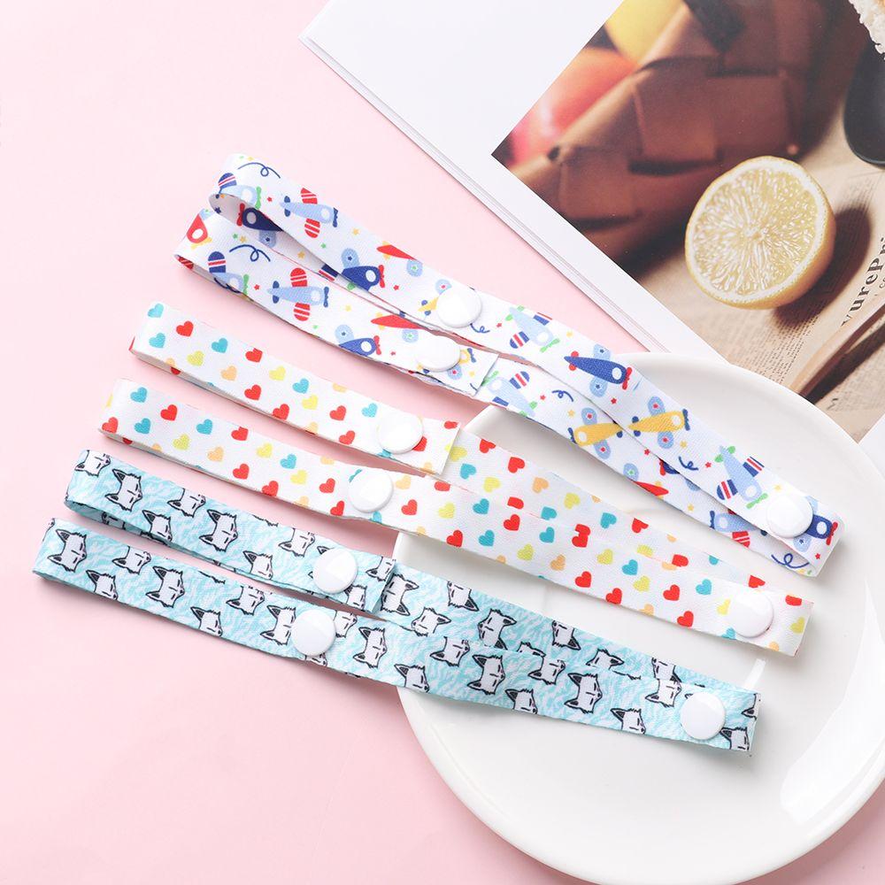 1PC Colorful Cute Polyester Anti-lost Chain Bind Belt Fixing Strap Teether Toys Fixed Trolley Lanyard Baby Cup Holder Accessory