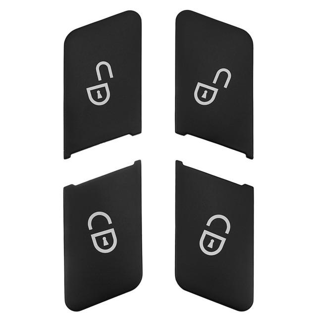 4 шт./компл., кнопки разблокировки дверей автомобиля, декоративная накладка для Mercedes Benz ABCE GLA CLA GLK GLE CLS ML GL W204 W212 W246