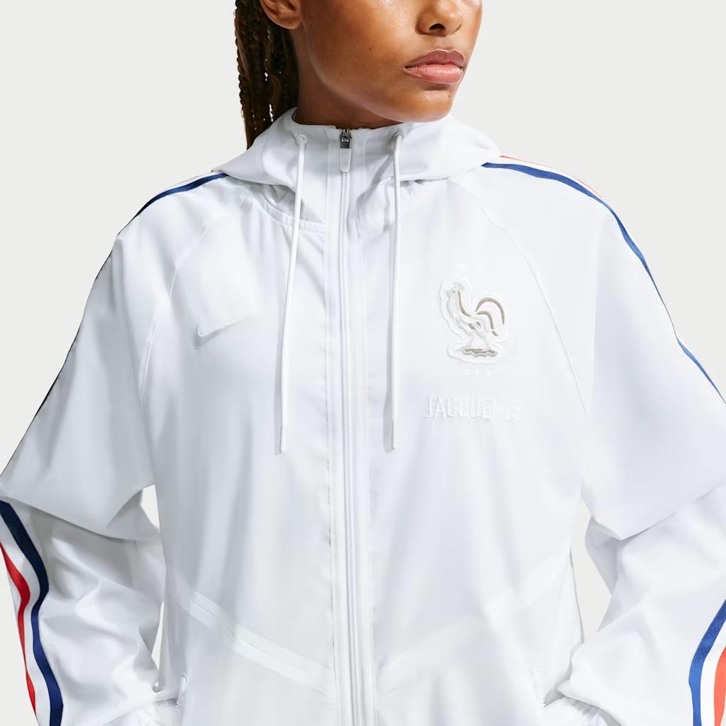 Nike Франция x Jacquemus Тренировочная куртка-бомбер White Мужская Верхняя одежда IH1614-100