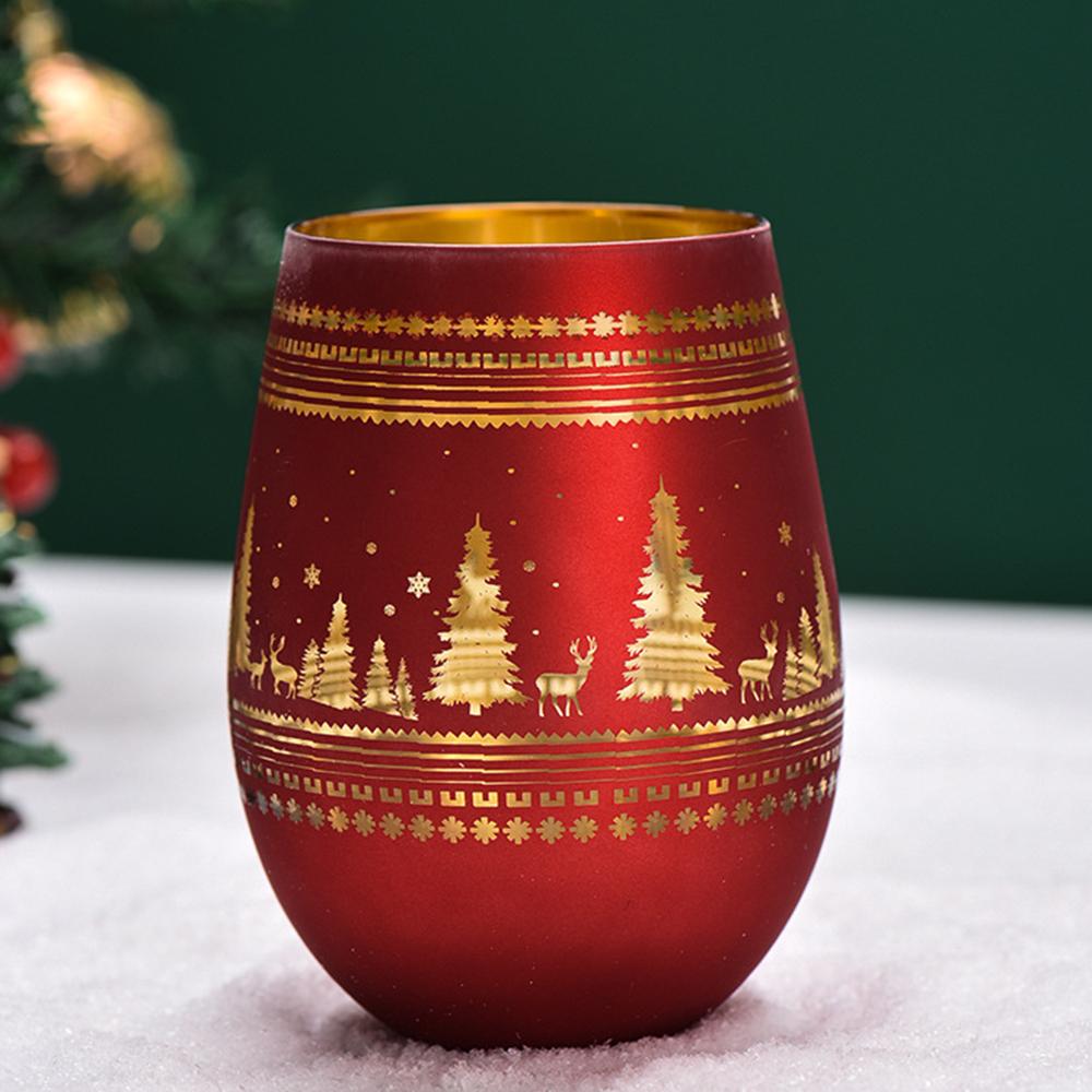 2Pcs/Lot, Electroplated engraved glass red wineglass, Colorful goblet, Whisky wine-glass, Creative egg cup, Bar home beer mug