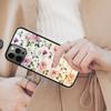 Цветочный чехол с магнитом для телефона с изображением розы для APPLE iPhone 17 Air 16 14 13 12 Pro Max 15 Plus Беспроводная зарядка с чехлом MagSafe