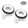 2 Pcs H7 Car LED Headlight Bulbs Retainer Base Holder Adapter For BMW E46 E65 E90 3 Series 325ci 325i 330ci 330i M3 328Ci