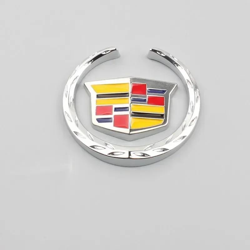 Premium 1Pc Round Badge Decals Car Side Window Body Stickers For Cadillac Escalade CTS DTS STS XTS ATS BLS CT5 CT6 XT5 XT6 rvdn46