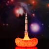 Светодиодный ночник с 3D-принтом в виде ракеты-носителя, ночник с USB-перезаряжаемой космической лампой для детского подарка на Рождество, день рождения