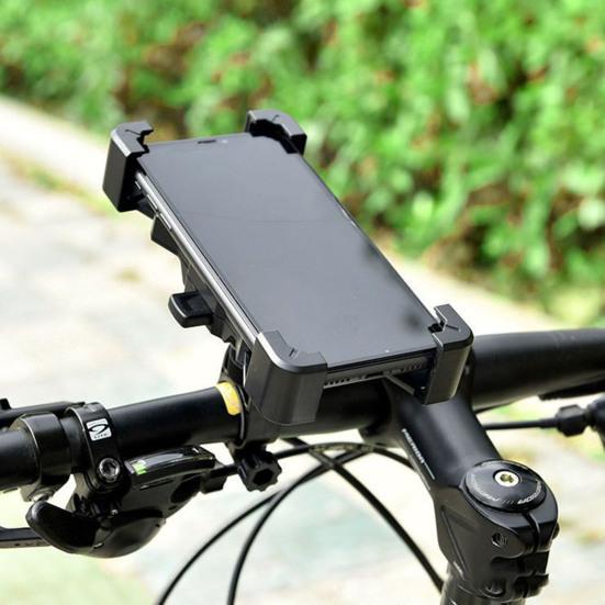 Motorcycle Phone Holder Auto Lock Handlebar Rearview Mirror Mobile Phone Mount Anti-slip Universal Motorbike Bicycle Cell Phone Holder