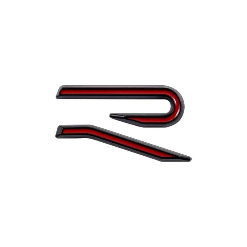 For VW New R logo Emblem Car Metal Body Tail Trunk Sticker Accessories For Volkswagen Tiguan Bora POLO PASSAT CC Touran GOLF J cg2