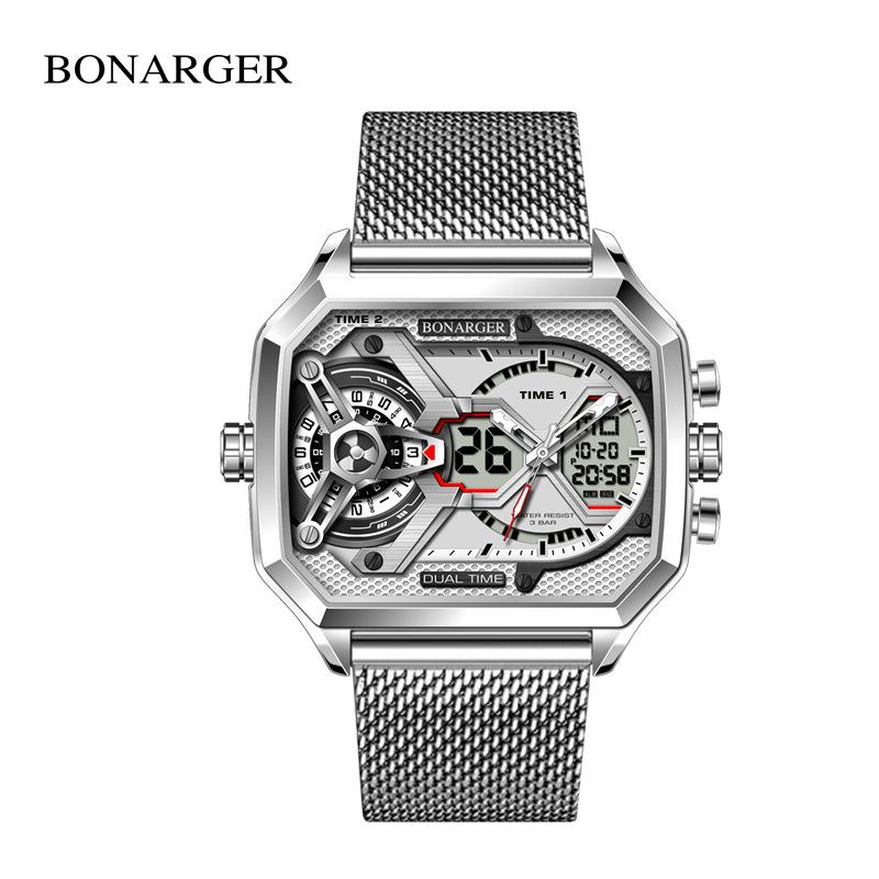 Трансграничные мужские многофункциональные водонепроницаемые спортивные часы - европейский и американский стиль
