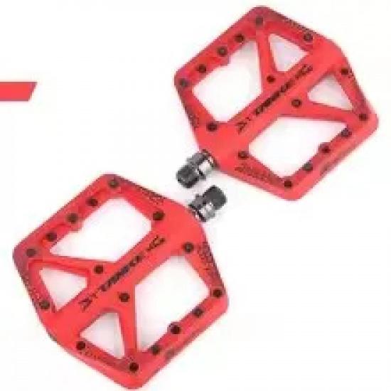 TANKE Bike Pedals Non-Slip Nylon MTB/Road Bicycle Pedals Bearing Cycling Footrest Black/Red/Gray/Orange