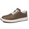 Fashion Genuine Leather Casual Mens Shoes Handmade Lace-up Outdoor Oxford Mens Sneakers High Quality Soft Bottom Skateboard Shoes Mens
