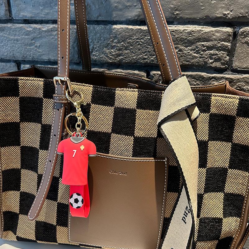 Подарок на чемпионат мира по футболу, автомобильный брелок из ПВХ, брелок из джерси, сумка Роналду Намара Месси, подвеска в виде футбольной звезды, уникальная