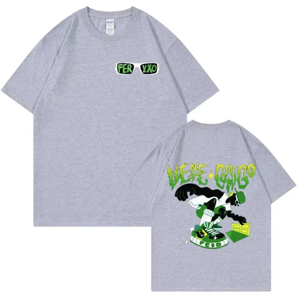Limited Rapper Feid Ferxxo Graphic T Shirt for Men High Quality summer T Shirts Women Casual pure Cotton Short Sleeve Top