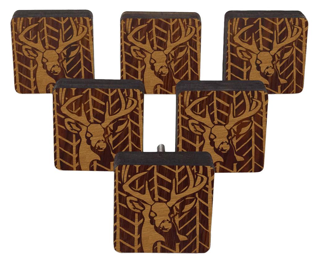 IBA Indianbeautifulart коричневые ручки с гравировкой 10 шт. мебельные деревянные ручки-гребешки в деревенском стиле