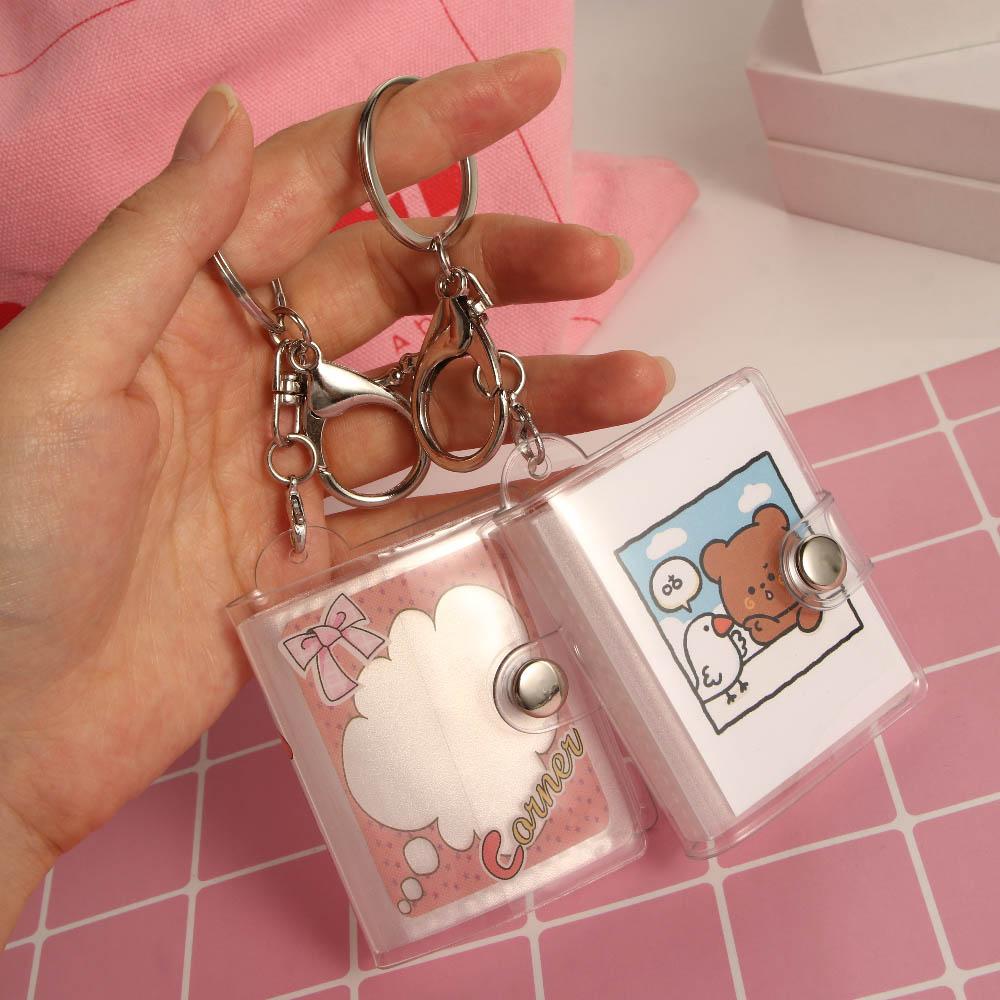 Хранение книг Альбомы Подвеска Фотоальбом Брелок Коллекция Держатель для карточек Сумка для карточек Брелок для карточек