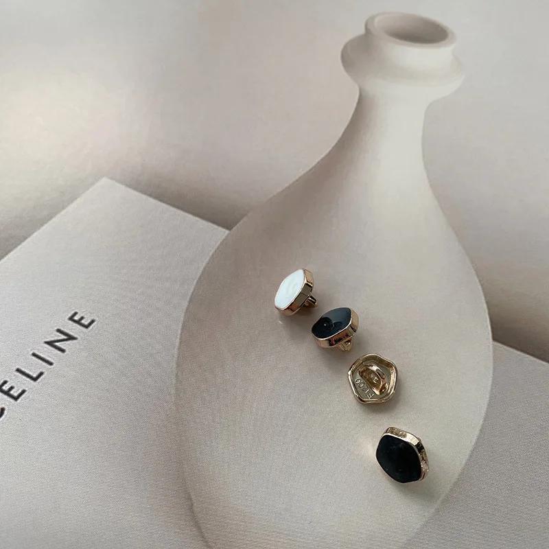 10 шт. Красивые металлические пуговицы 10 мм в форме маленького облака, металлические пуговицы на ножке, аксессуары для шитья блузок и рубашек