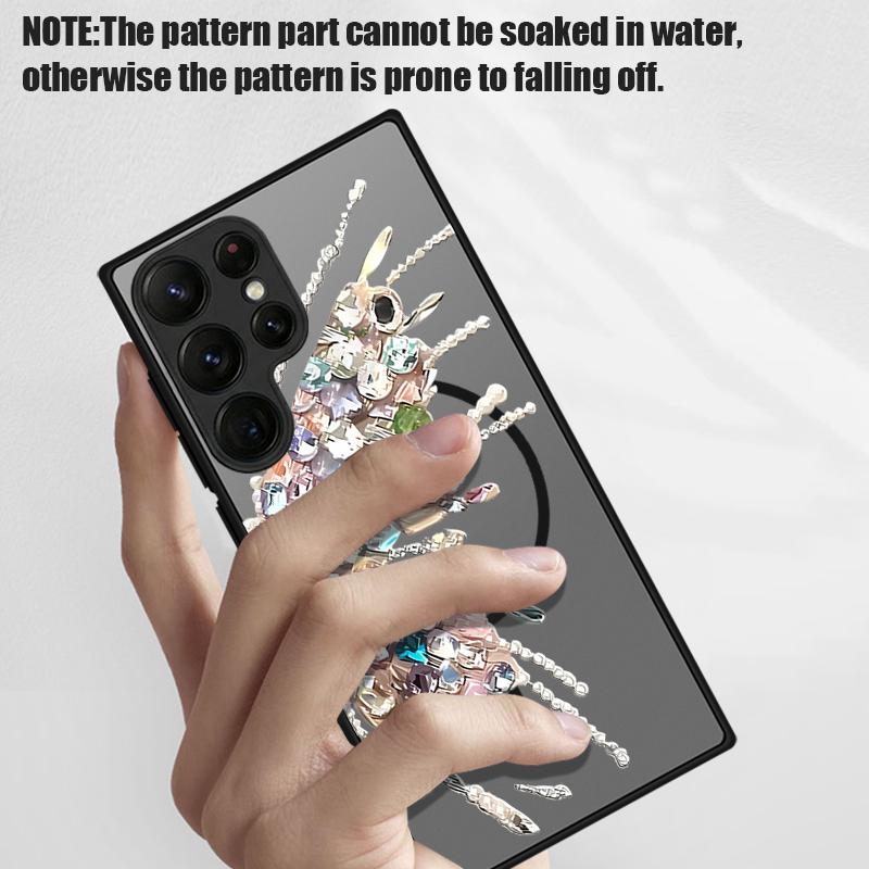 Фантастический чехол с принтом бабочек для Samsung Galaxy S26 Ultra S25 FE S24 S23 S22 Plus S21 FE Магнитный Тонкий Гибридный TPU+PC Матовый Чехол для Телефона