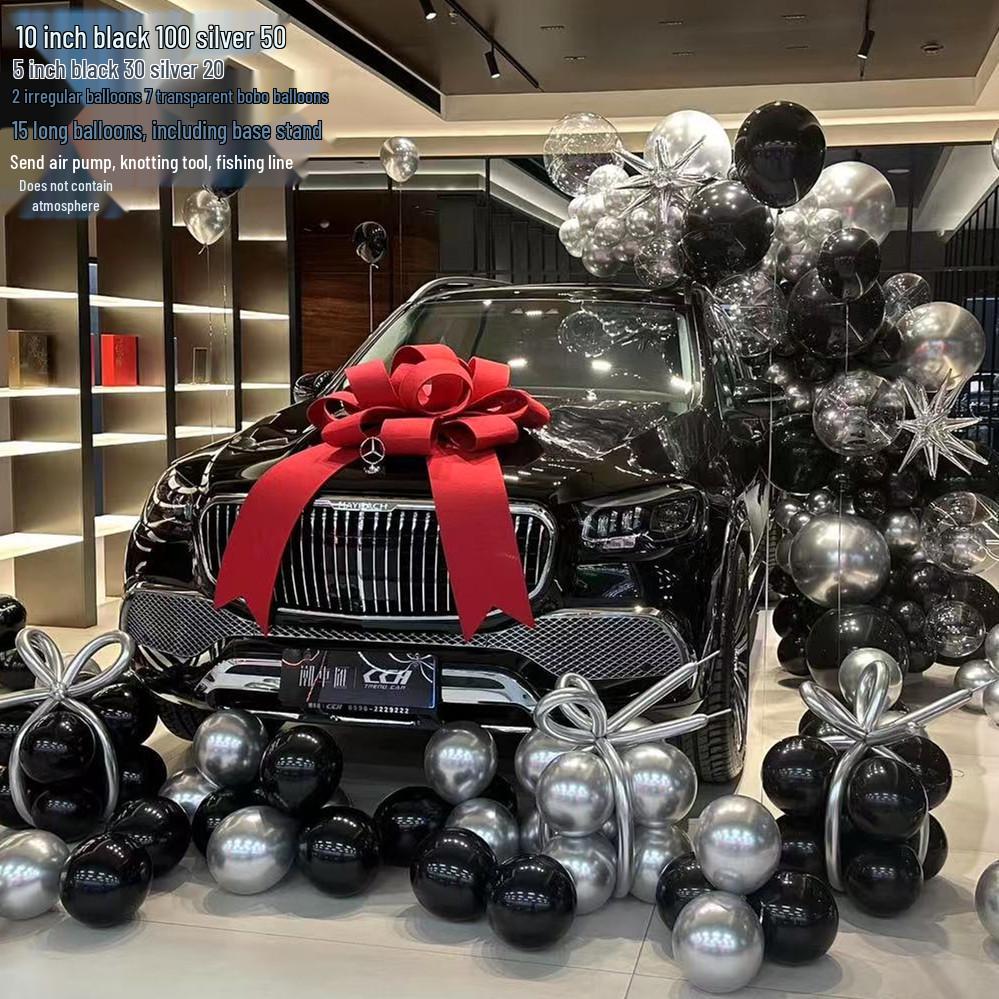 Car Showroom Balloon Chain Decoration for New Car Delivery Ceremony
