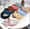 New Fashion Knotted Headbands for Women Solid Color Girls Cloth Hair Bands Wide Hairband Soft Hair Hoop Hair Accessories
