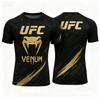 T-shirt Fashion Quick Drying Casual Breathable O-neck Short Sleeve Tops Summer Selling UFC Boxing Fighting Competition