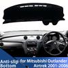 Накладка на приборную панель автомобиля для Mitsubishi Outlander Airtrek 2001-2006, накладка на приборную панель, коврик, накладка на панель, ковер, коврик, защита от УФ-лучей