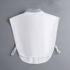 Women Bowknots Fake Collar Autumn False Collar Neckwear Decorative Female White Lapel Blouse Tops Shirt Detachable Collar