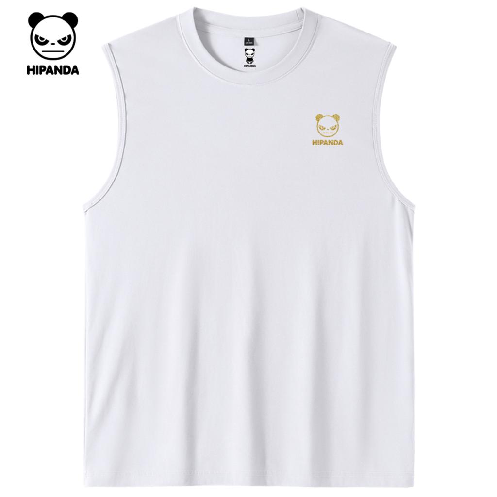 Hello Hipanda, Panda daily basic versatile silhouette American cool ice silk vest