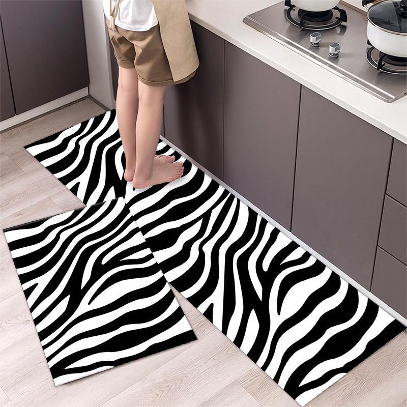 Waterproof Mats Nonslip Floor Kitchen Long Strips Absorbent Oilproof Washfree Foot Mats Dirtresistant Door Mats For Home