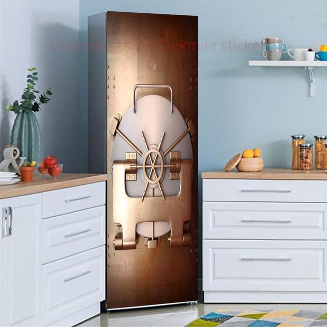 39 стилей на выбор, цветы, пейзаж, наклейка на холодильник, пилинг-палка, водонепроницаемая двойная дверь, морозильная камера, декор для шкафа, художественная роспись