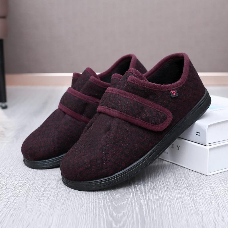 Newly Worn Velcro Shoes Tongue Integrated Can Be Unfolded Sugar Foot Cloth Shoes Flat Heel Non-slip Low Top