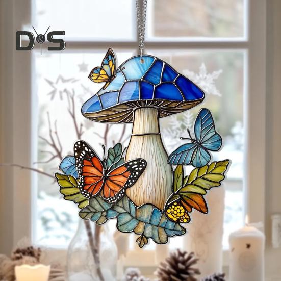 Акриловый ловец солнца 2D цветы гриб подвесное украшение подарок любителю книг цветной ловец солнца для украшения окна дома подарок на новоселье