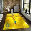 Ronaldo 7 Yellow carpet Designed floor mat, suitable as a non-slip mat for the living room or bedroom sofa