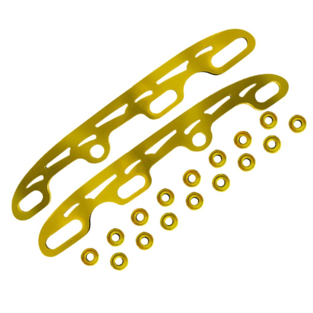 Gold Stainless Steel Blades Runners for Roller Ice Hockey Skates Enhanced Performance
