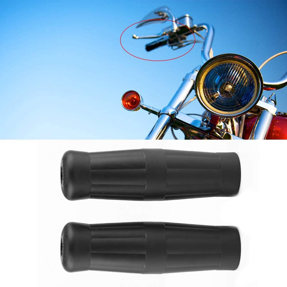 1"-7/8" Motorcycle Handlebar Grips Handlebars Non-Slip Rubber Vintage Cola Bottle Design 1 Pair (Left