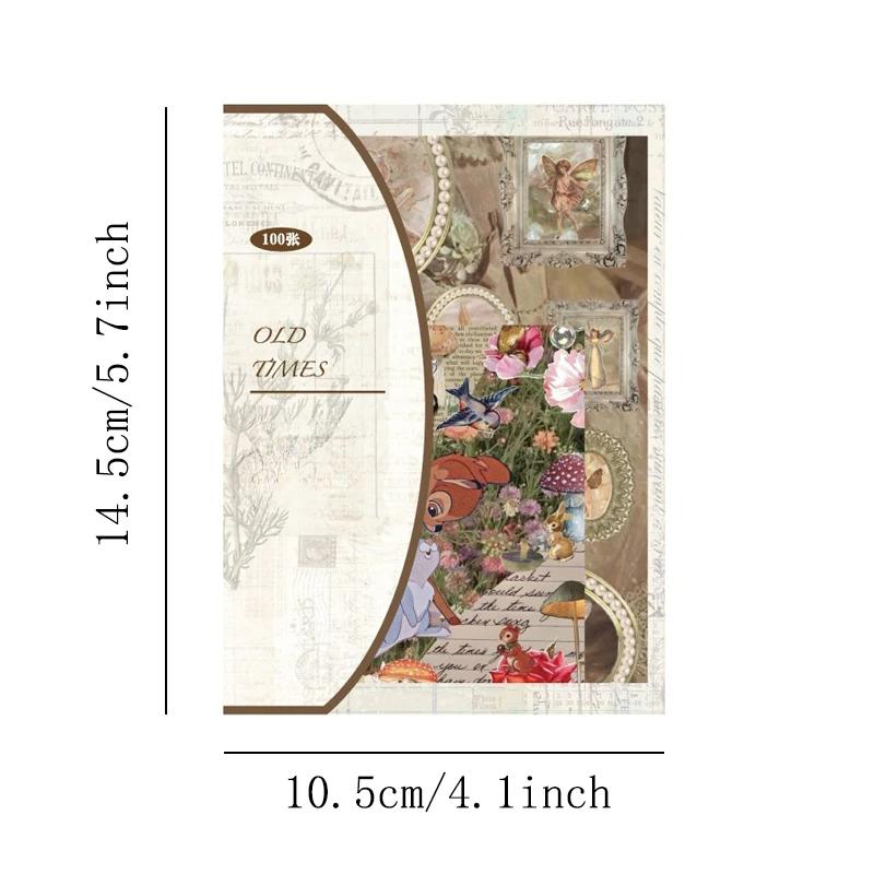 100 шт./упак. старинные истории из серии скрапбукинг материал бумажный журнал коллаж DIY канцелярские принадлежности