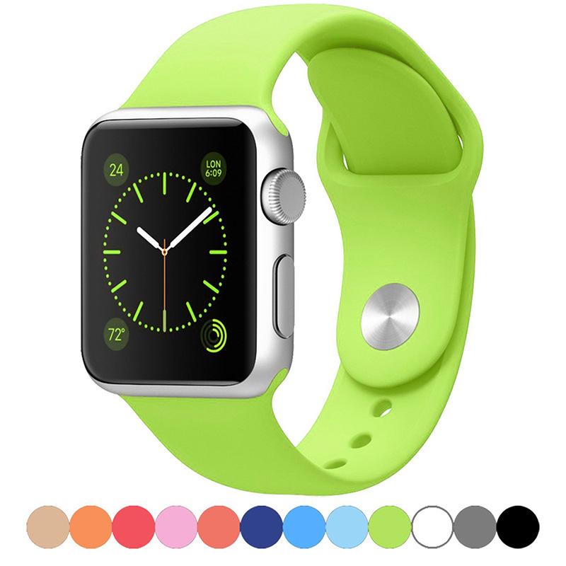 Силиконовый ремешок Apple для Apple Watch Series 1-9/SE, Классический спортивный ремешок