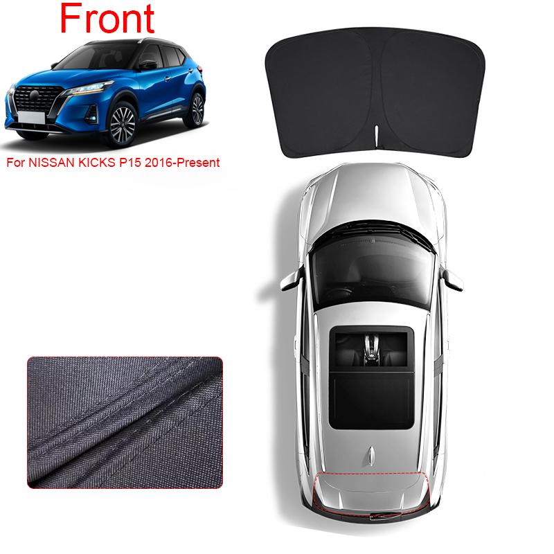 Car Black Window Privacy Sunshade For NISSAN KICKS P15 2016-Present Anti-UV Heat Insulation Protect Cover Interior Accessory