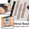 Металлические ремешки для Samsung Galaxy Watch Ultra Band 47 мм из нержавеющей стали, металлический деловой ремешок, браслет для Galaxy Watch 7 Ultra, аксессуары