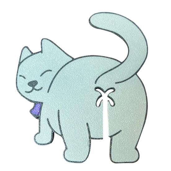 Хлебная клипса «Кошачья попа», напечатанная на 3D-принтере, держатель для пакетов для любителей кошек