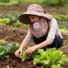 Fordable Sun Hat Wide Brim Agricultural Work Cap Portable Basin Cap  Women