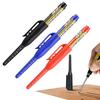 Deep Hole Marker Pen, Waterproof, 3 Colors, Carpenter's Marker Pen, Construction Marker Pen, Deep Hole Quick-Drying Marker Pen, Waterproof, Long Nose