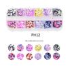 1 Box Holographic Flakes Nail Glitter Iridescent Shiny DIY Butterfly Laser Star Love Heart Sequins for Acrylic Nails Decorations