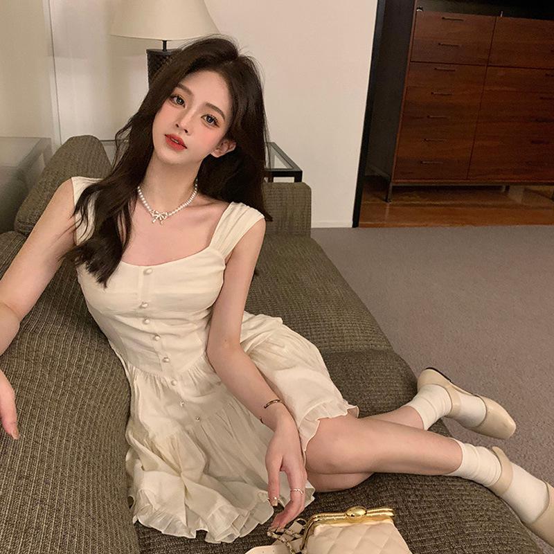 Сарафан без рукавов во французском стиле 2023 г.: Элегантная и модная пляжная одежда для женщин