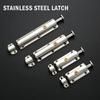 Self-Elastic Latch Button Door Latch Bolt Lock Stainless Steel Spring Bounce Door Window Automatic Sliding Bolt Hardware