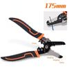 175mm Stripping Crimping Pliers Wire Stripper Multi Functional Ring Crimpper Electrician Peeling Network Cable Stripper Tools