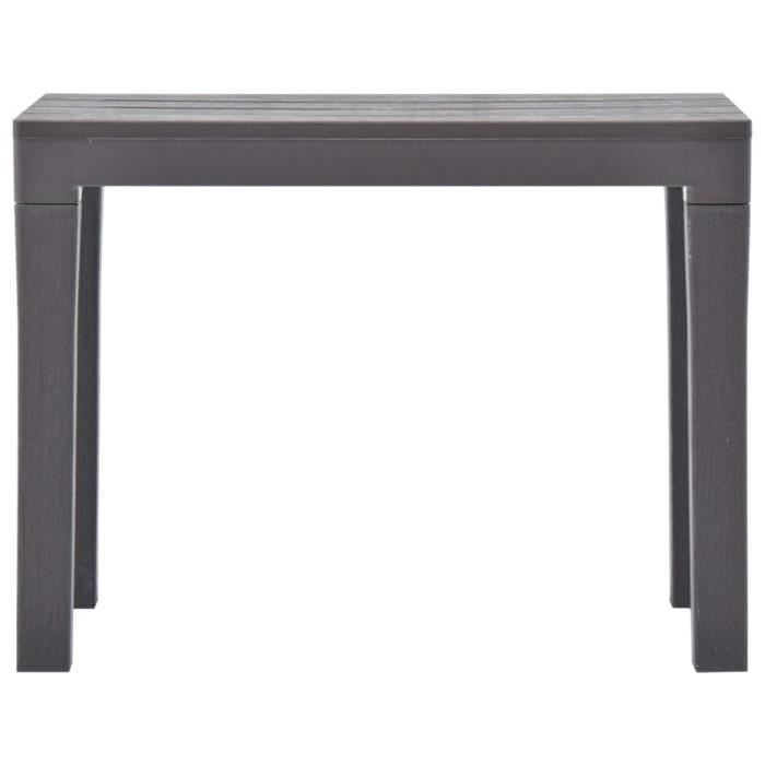 Садовая скамейка - vidaXL - Мокка - Пластик - 60x38,5x45 см - Погодоустойчивая