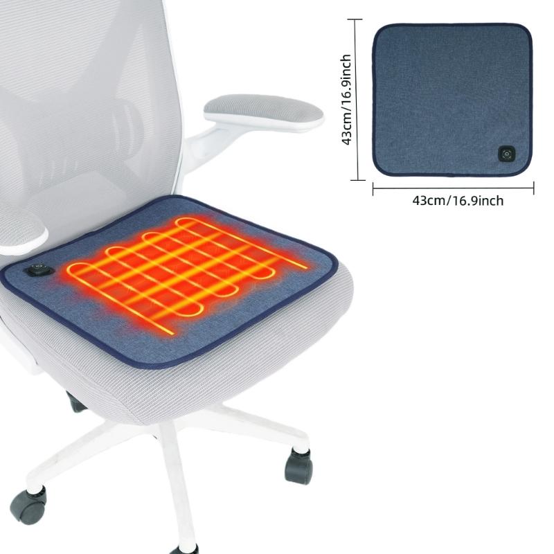 Heated Seat Cushion for Home Office With Fast Warming Technology and Auto Temperatures Control