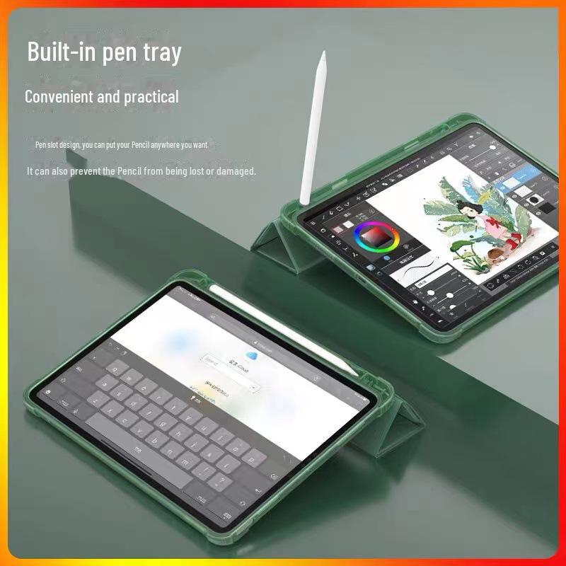 Защитный чехол для iPad 10.2 с гнездом для стилуса | Мягкий кожаный чехол для планшета Apple 10,9 дюйма из термополиуретана