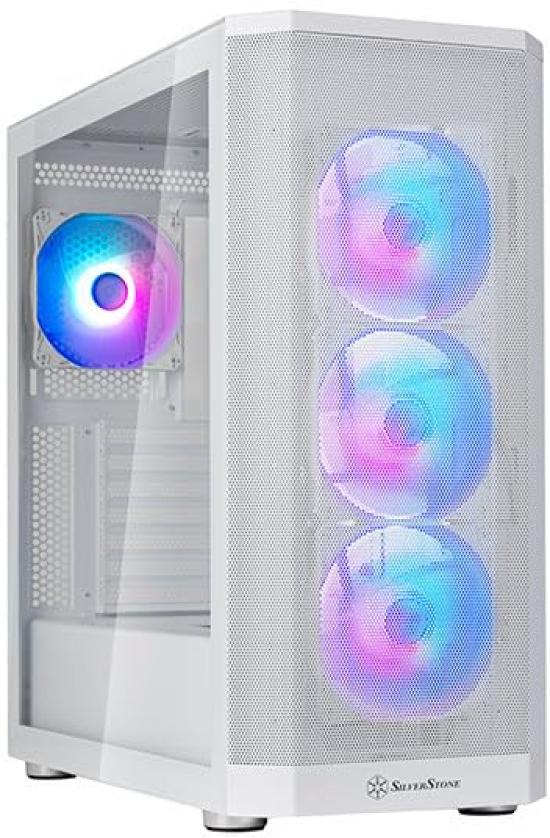 Корпус для ПК Silverstone SST-FA514X-WG, Mid-Tower, ATX, Двойной радиатор, ARGB, Белый, Авторизованный дистрибьютор в Японии
