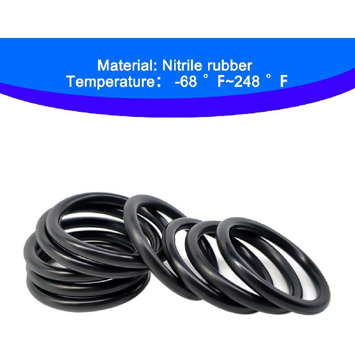 Bittwee 50PCS O-Ring Replacement, OEM#11105 Vehicle Oil Drain Plug Gasket, Wear Resistance Nitrile Rubber Automotive Petrol Pump Seal Accessories,
